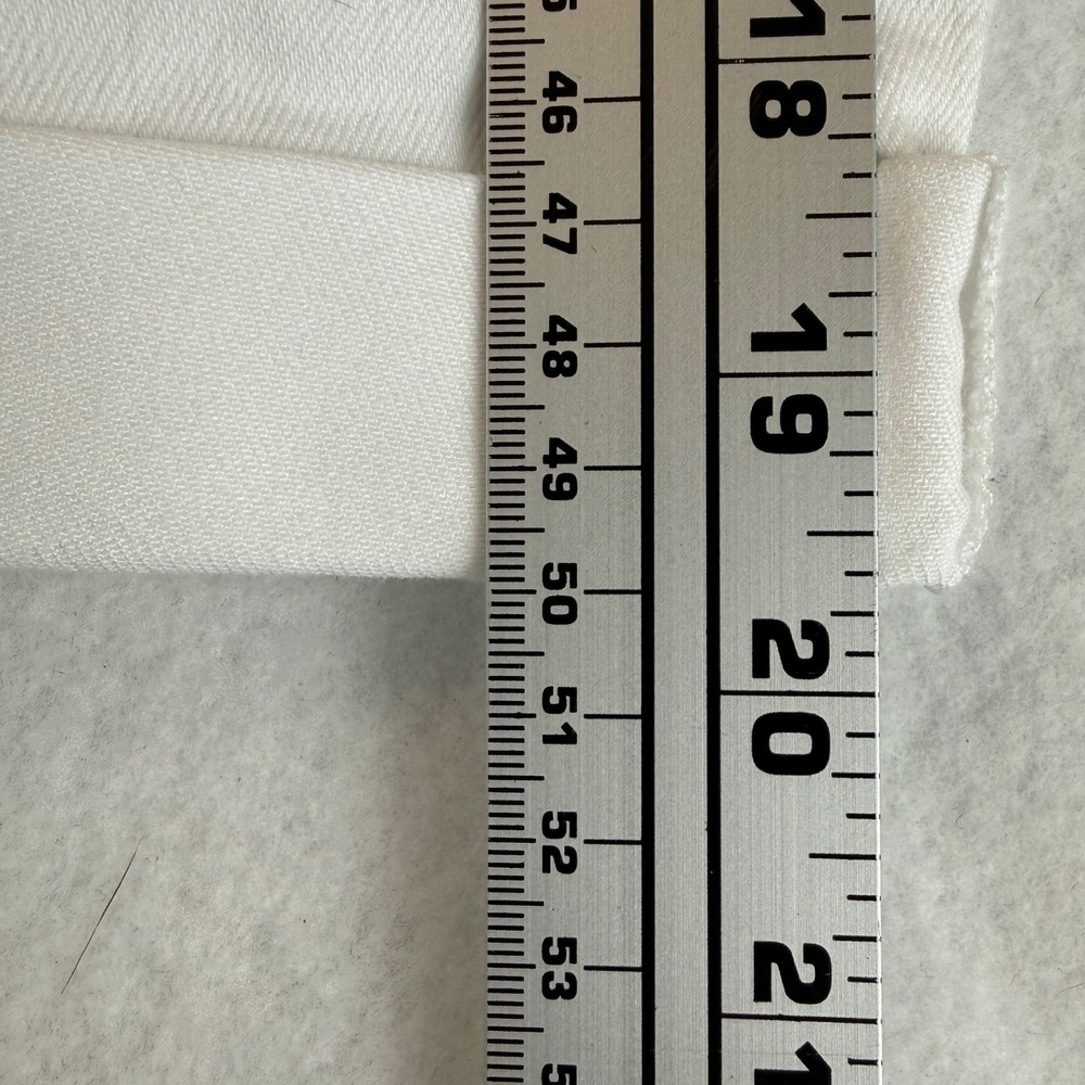 Talbots Girlfriend Denim Shorts 16 White 9" Inseam Stretch Cuffed Mid Rise - Picture 11 of 12